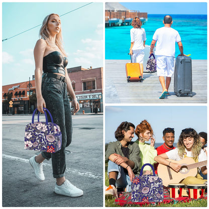 DALINDA Lunch Bag Lunch Box for Women Men Reusable Insulated Lunch Tote Bag,Leakproof Thermal Cooler Sack Food Handbags Case High Capacity for Travel Work Picnic Beach,Orchid