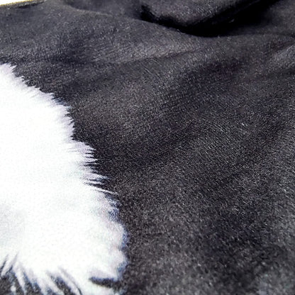 Hawgiman Hand Towels for Bathroom Kitchen,Cute Cat Quick-Dry Hanging Hand Towels Decorative for Bathroom Face Towels,Funny Gifts for Cat Lovers (Black)