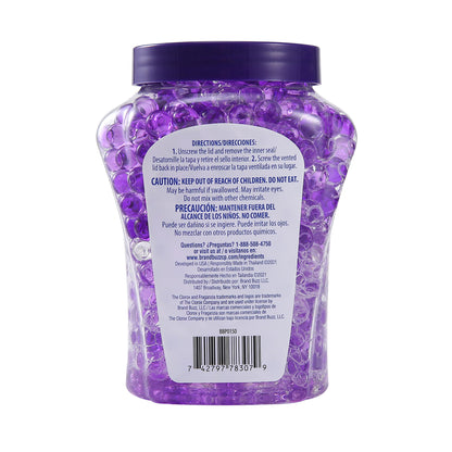 Clorox Fraganzia Crystal Beads Air Freshener in Lavender with Eucalyptus Scent - Long-Lasting Room Deodorizer - Odor Eliminator Gel Beads to Freshen Home, Car, or Office, 12 Fl Oz