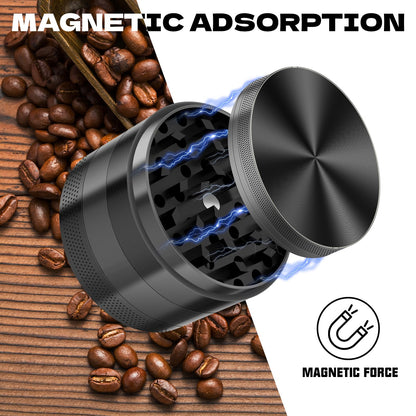 Grinder 2.5 in. Steel Kitchenware Black