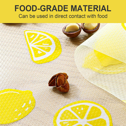 Cooyes Refrigerator Liners Waterproof Oil-Proof Fridge Mats Easy to Cut Non-Adhesive Kitchen Shelf Liner for Shelves Cabinet Drawer BPA-Free (17.7" x 78.7")