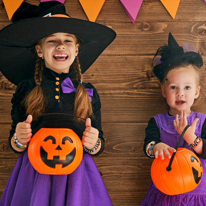 Jadive 48 Pcs Friendship Bracelets Bulk Colorful Adjustable Kids Bracelets Stretch Clay Preppy Surfer Beaded Halloween Christmas Girl Boys Party Favors Jewelry Gift Set, Various Styles(Ghost)