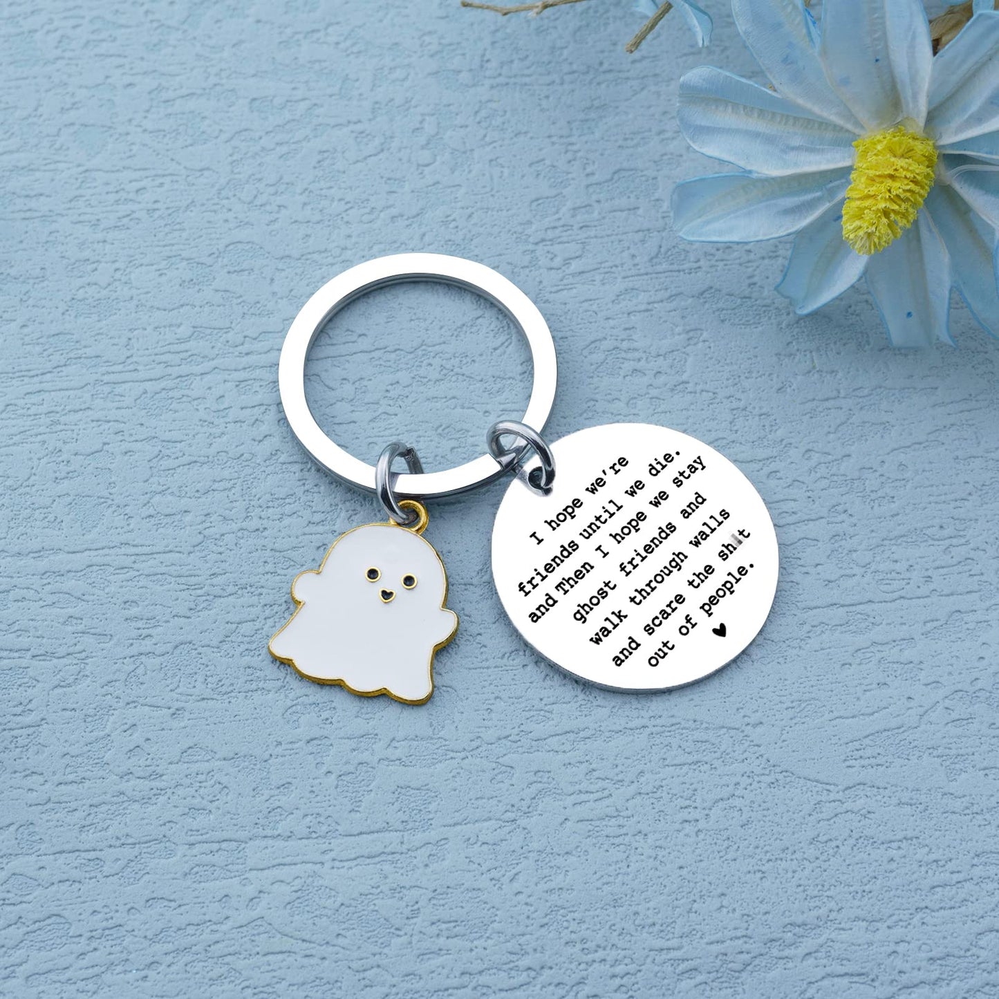 igvean Best Friend Keychains Long Distance Friendship Gifts for Women Friends Funny Birthday Gift for Friends Christmas Halloween Gifts for Friend Classmates