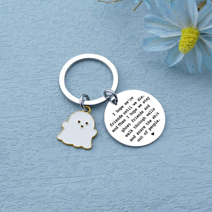 igvean Best Friend Keychains Long Distance Friendship Gifts for Women Friends Funny Birthday Gift for Friends Christmas Halloween Gifts for Friend Classmates