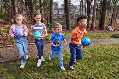 Crocodile Creek Playground Ball - Durable Rubber Ball for Kids Ages 3 and Up - Bouncy Inflatable Ball for Kickball, Indoor Games, and Outdoor Sports - PVC-Free - Bugs and Spiders - 5-inch Diameter