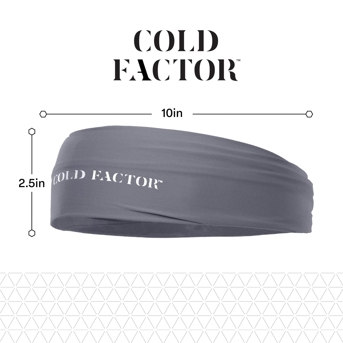 COLD FACTOR Instant Cooling Headband 3 Pack | Advanced Evaporative Comfort for Sports & Outdoor | UPF 50+ Protection | Long-Lasting Coolness | Ideal for Fitness, Hiking, Yoga, & Running (Neutral Pack)