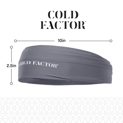 COLD FACTOR Instant Cooling Headband 3 Pack | Advanced Evaporative Comfort for Sports & Outdoor | UPF 50+ Protection | Long-Lasting Coolness | Ideal for Fitness, Hiking, Yoga, & Running (Neutral Pack)