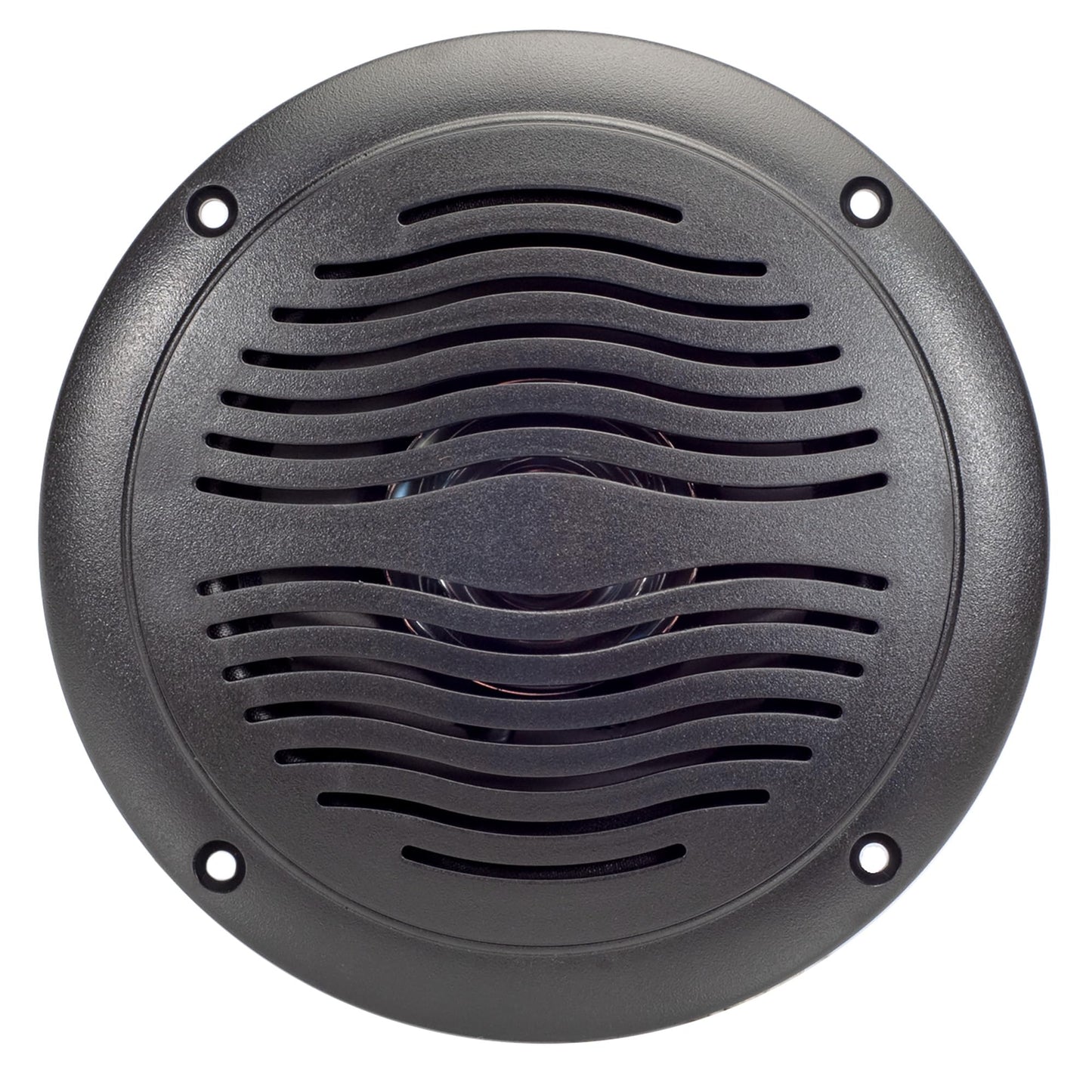 5-inch Water Resistant Outdoor Speakers, Dual Cone, 25W Peak Power, Marine and RV Compatible (Black)