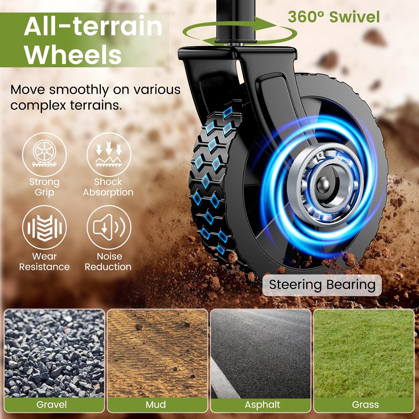 Collapsible Wagon with Wheels, 220 lbs Wagons Carts Foldable Wagon Cart with Flexible Handle, Lightweight Portable Folding Utility Grocery Shopping Cart for Grocery Sports Garden Camping