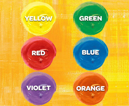Crayola Washable Kids Paint, 6pk, Classic Colours, Children Art & Craft, projects, artist, students, creativity