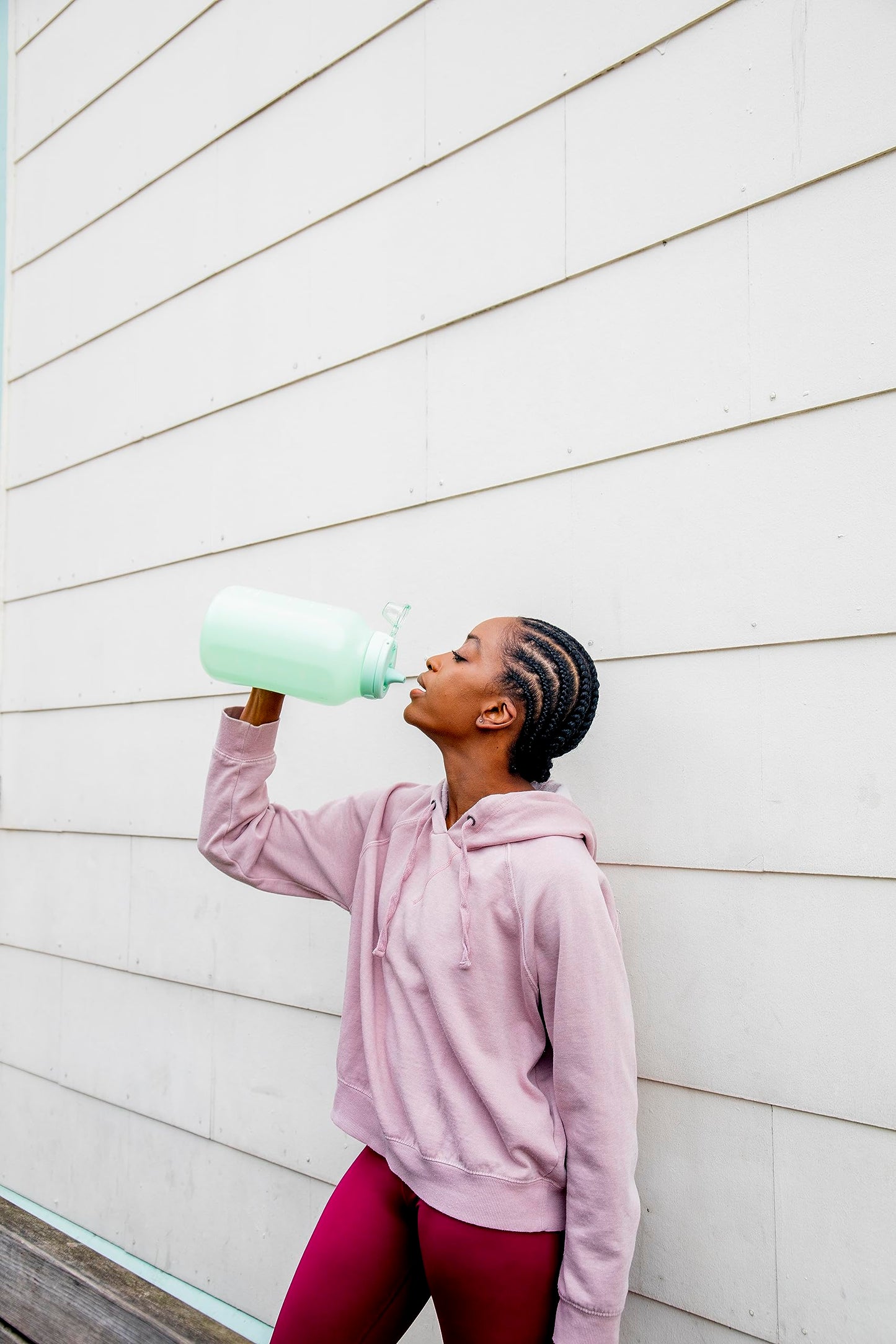 Ello Hydra 64oz Half Gallon Water Jug with Handle and Motivational Time Markers for All Day Hydration, Plastic Reusable Water Bottle with Straw and Locking, Leak Proof Lid, BPA Free, Yucca