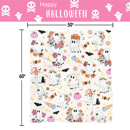 Fall Halloween Blanket Halloween Throw Blankets and Throws Fall Pumpkin Throw Blanket Super Soft Cozy and Plush for Couch and Chair(50" x 60")