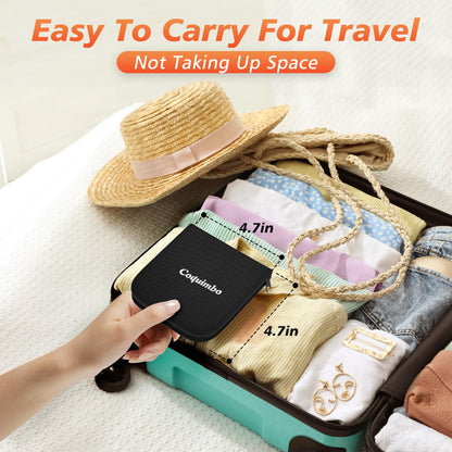 Coquimbo Sewing Kit Christmas Gifts for Grandma, Mom, Adults, Kids, Beginner, Traveler, Emergency, Portable Sewing Supplies Contains Soft Tape Measure, Scissors, Thread, Sewing Needle etc(Black, S)