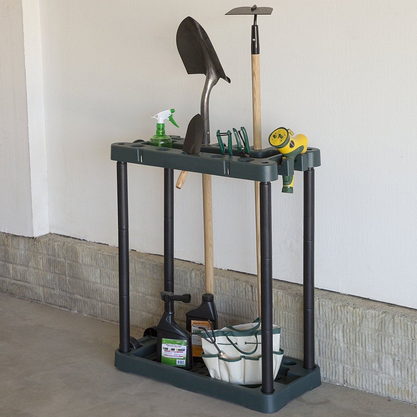 Garden Tool Organizer - Utility Rack, Holds Yard Tools - Garage Organizers and Storage Home Essentials by Stalwart - 40 Yard Tools, UNIT