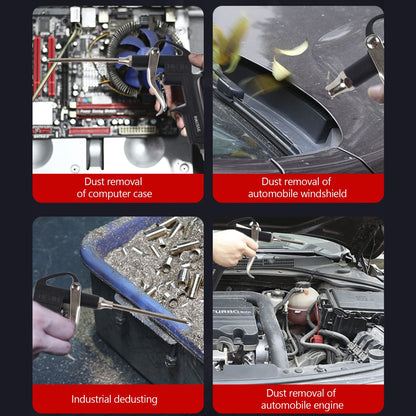 Hausse Heavy Duty Air Compressor Accessory Kit, Air Blow Gun and Air Hose Fittings, 1/4" NPT Air Tool Kit with 100 PSI Tire Inflator Gauge