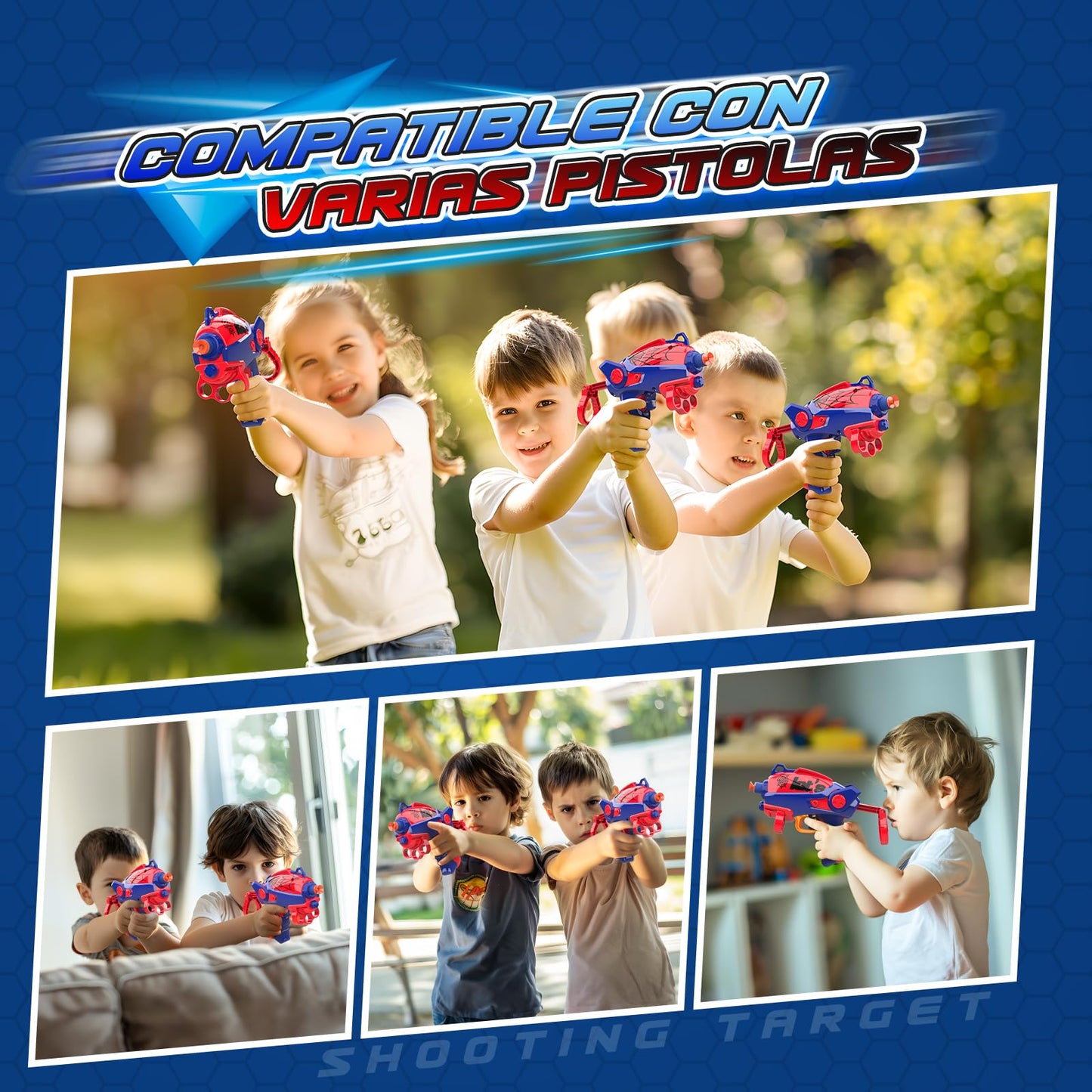 Excitobo Shooting Toys for 3-12 Year Old Boys,Shooting Targets Age 4-6 6-8 Outdoor Games Garden Toys Family Fun for Birthday Halloween Christmas Easter Gifts for Boys Girls