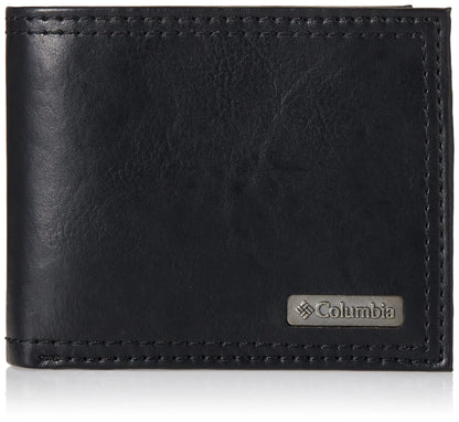 Columbia Men's Johnstown RFID Blocking Extra-Capacity Slimfold Wallet, Black, One Size