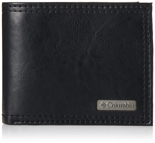 Columbia Men's Johnstown RFID Blocking Extra-Capacity Slimfold Wallet, Black, One Size