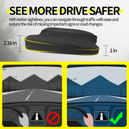 LARROUS Car Seat Cushion - Comfort Memory Foam Seat Cushion for Car Seat Driver, Tailbone (Coccyx) Pain Relief, Car Seat Cushions for Driving (Black)