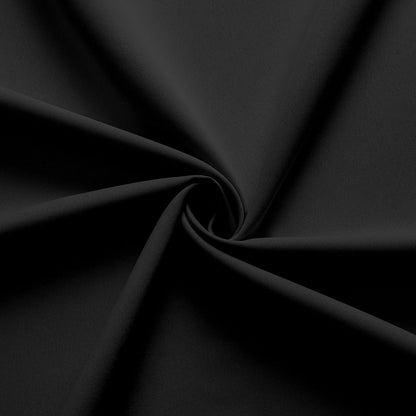 Joydeco Blackout Curtains 84 Inch Length 2 Panels Set, Thermal Insulated Long Curtains& Drapes 2 Burg, Room Darkening Grommet Drapes for Bedroom Living Room Window (Black, W52 x L84 Inch)