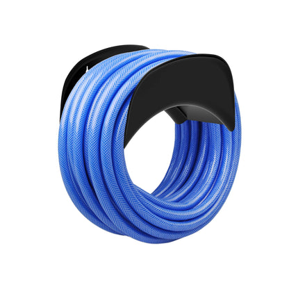 Gardzen Heavy Duty Hose Hanger Wall Mount, Hose Holder, Hook, Rack, Support for Outside, Black