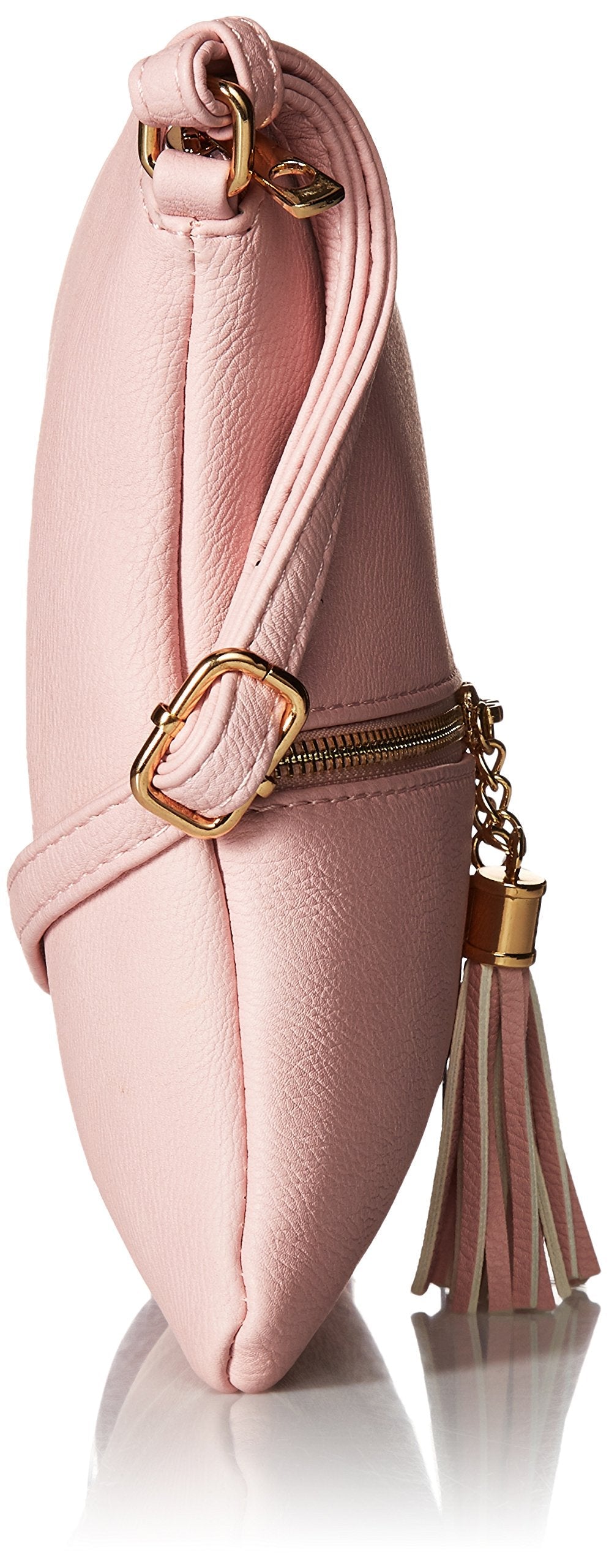 DELUXITY Lightweight Medium Crossbody Bag with Tassel