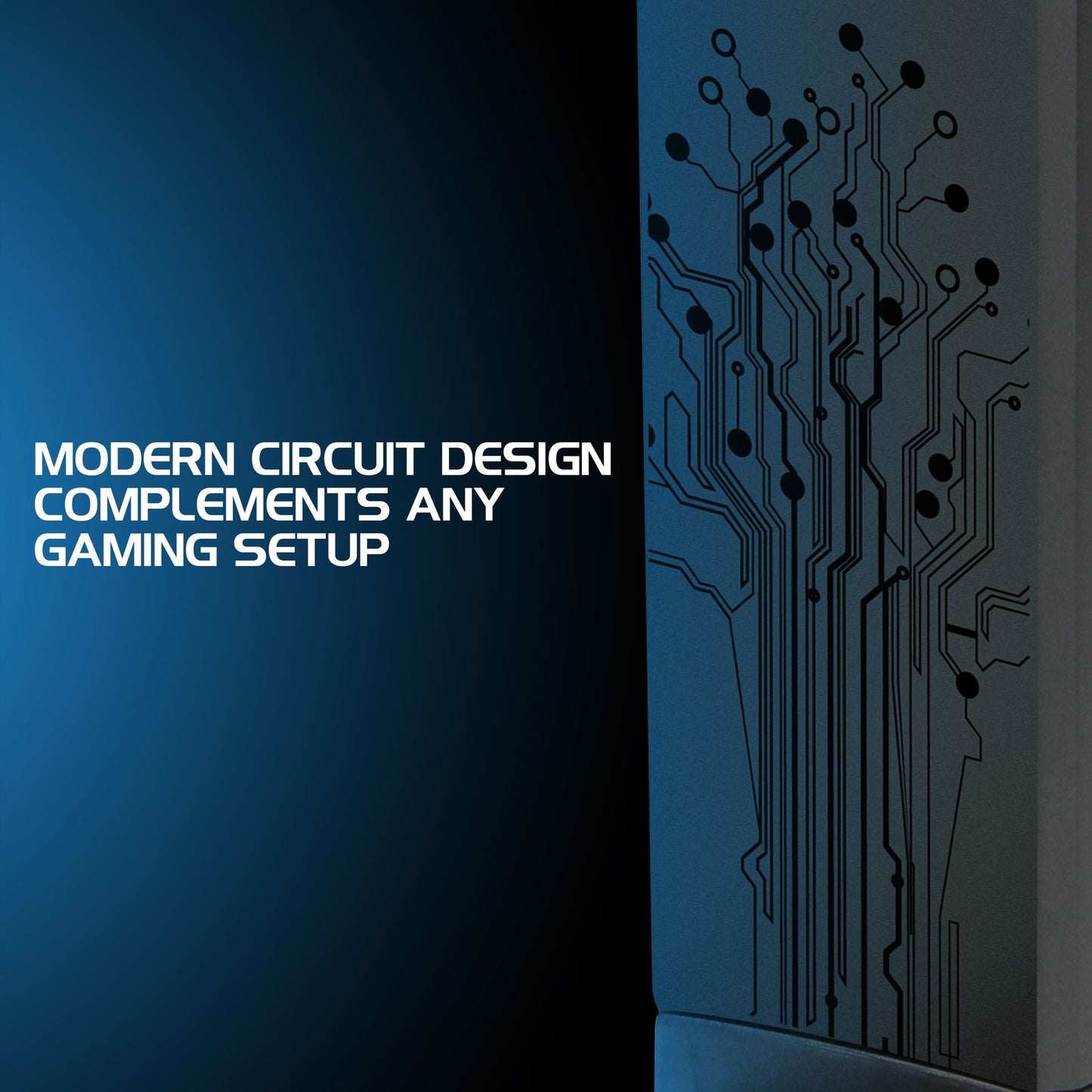 ENHANCE PC Gaming Headphone Holder - Desk Headphone Hanger Esports Headset Holder with Adjustable 360 Rotation, Under Desk Hook Clamp, Universal Fit - Built in Cable Clip Organizer - Black