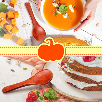 30 Pcs Small Wooden Spoons, 3. 5 Inch Mini Wood Natural Spoons for Jars Tasting Condiments Salt Sugar Coffee Tea Honey Spices, Tiny Wooden Teaspoons for Kitchen Supplies(Dark Brown)