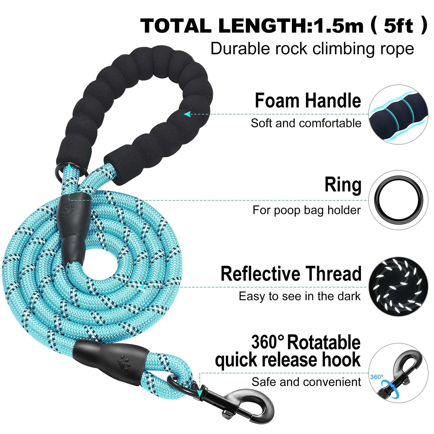 haapaw Dog Harness with Leash Set, No Pull Adjustable Reflective Step-in Puppy Harness with Thickened Padded Vest for Extra-Small/Small Medium Dogs