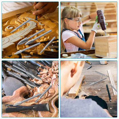 10 Pieces Wood Carving Drill bits Wood Engraving Tools Rotary Carving bits DIY Woodworking Drill Accessories