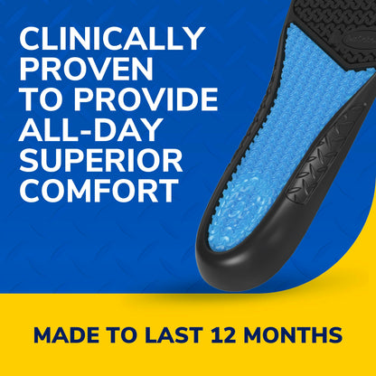 Dr. Scholl's Work All-Day Superior Comfort Insoles (with) Massaging Gel, Men, 1 Pair, Trim to Fit