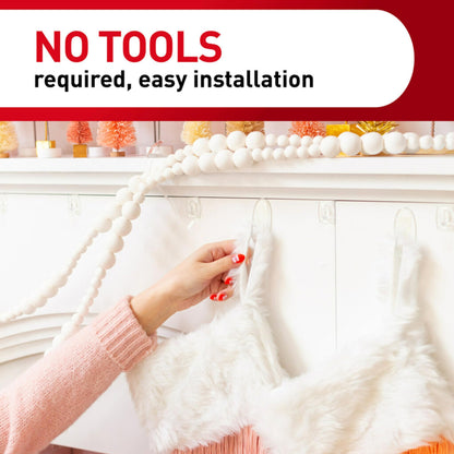 Command Clear Variety Pack, Including 8 Pairs of Picture Hangers, 4 Clear Wire Hooks and 11 Wall Hooks for Hanging Home Decor, Damage-Free Hanging Up to 19 Items with Command Strips