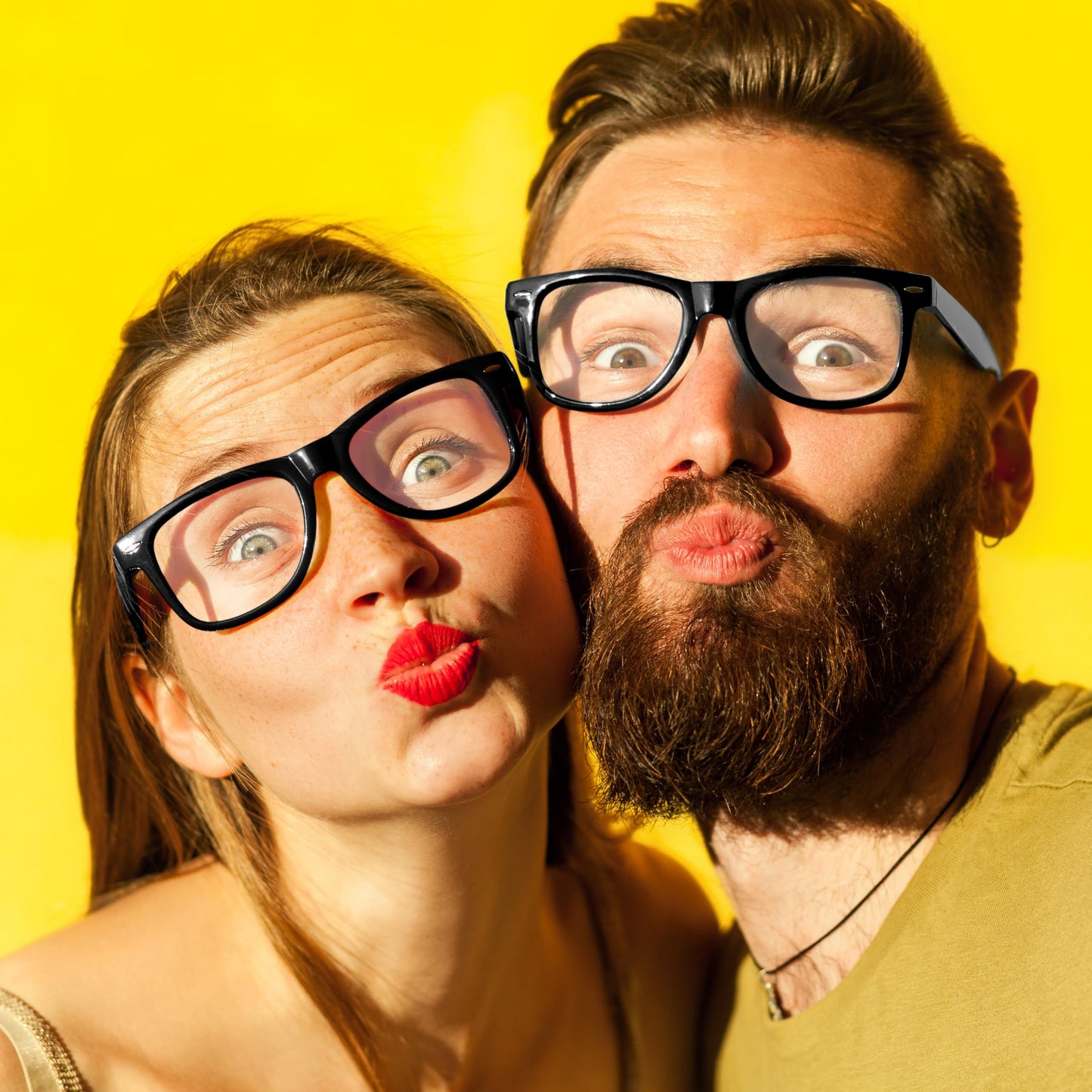 Kangaroo Black Fake Glasses - Classic Hipster Glasses Frames - Retro Clear Non Prescription Nerd Costume Eyeglasses for Men & Women for Halloween Cosplay