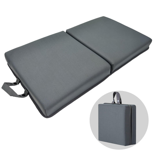 ECODESEO Extra Thick Kneeling Pad, Bath Kneeler Pad, Garden Kneeling pad for Women, Water Resistant Memory Foam Cushioning for Yoga, Bathing, Physical Therapy, Prayer Pillow, Dark Gray, Medium