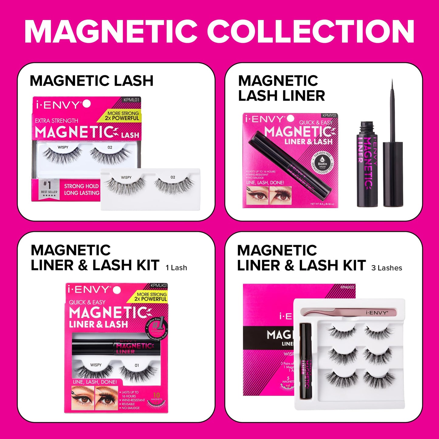 KISS i Envy Magnetic Eyeliner Wind Resistant, Last Up To 16hrs