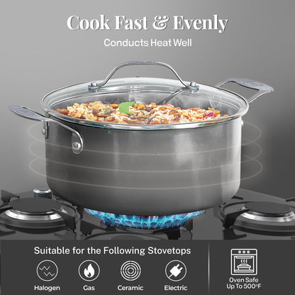 Gotham Steel 12 Pc Ceramic Cookware Set Nonstick, Ceramic Pots and Pans Set Non Stick with Steamer for Cooking, Non Toxic PFOA PFOS Free, Ergonomic Stay Cool Handles, Oven & Dishwasher Safe, Copper