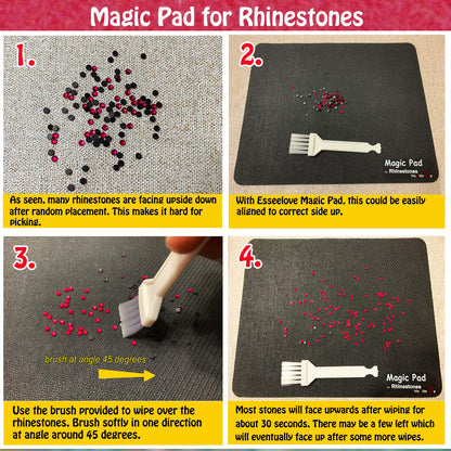 esseelove Hotfix Applicator Tool, DIY Hot Fix Rhinestone Setter, Hot Fixed Kit, 5679 Pcs, AB, Clear, 34/30/20/16/10SS, 12 Colors, Bigger Rhinestones, Gem Picker, Bedazzler Kit with Rhinestones