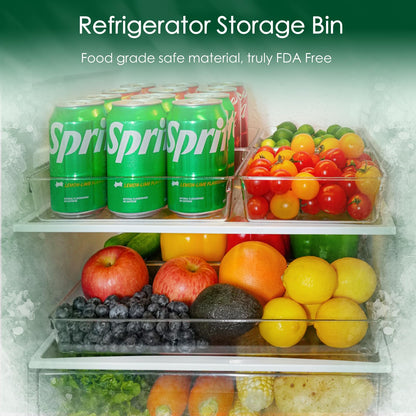 Criusia Drawer Organizer Set, Acrylic Non Slip Non Cracking Kitchen Drawer Storage Tray Large Size Divider, Multifunctional Storage for Cosmetics, Bathroom, Tools, Kitchen and Office (8 PACK)