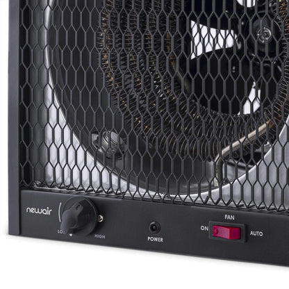 Newair 5600W Portable Electric Garage Heater - Heats Up to 600 sq. ft. with 6-Foot Cord Wrap and Carrying Handle, Space Heater Ideal for Garage, Bedroom, Dorm, and Office