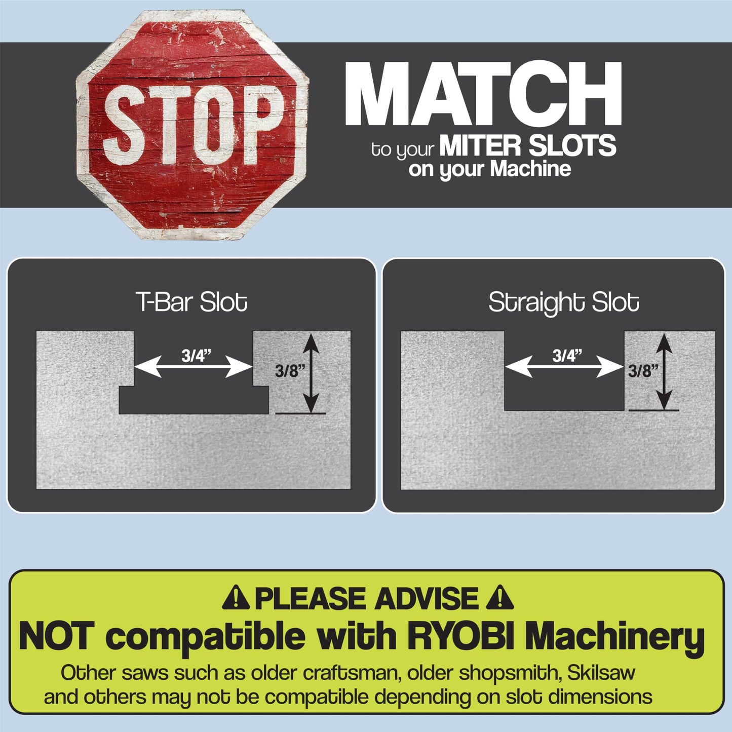 Fulton Precision Table Saw Miter Gauge With Positive Stops | Standard Slot - 3/4” x 3/8” | Steel Bar w/Adjustable Spring Loaded Plungers & Removable Retaining Disc | Woodworking Table Saw Accessories