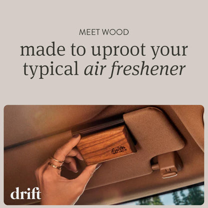 Drift Car Air Freshener - Wood Fragrance - Automotive Odor Eliminator - Car Fresheners Long Lasting - Variety Scent Refill - Pack of 3 - NO CLIP INCLUDED