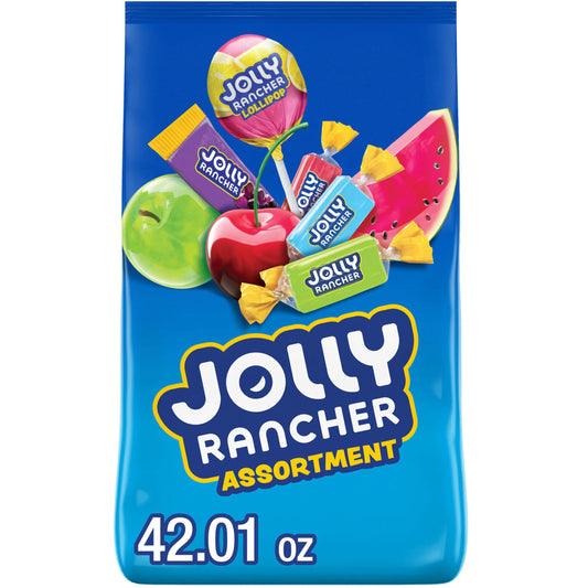 JOLLY RANCHER Assorted Fruit Flavored Candy Bulk Bag, 42.01 oz