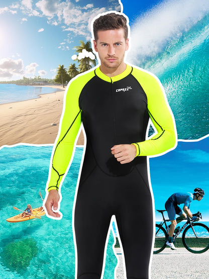 COPOZZ Mens Wetsuit – Full Body UV Protection Wet Suit for Surfing, Diving & Snorkeling