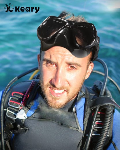 Keary Goggles Swimming Adult Mask Swim Goggles for Men Women Teens Adult Youth 180° Wide View Soft Silicone Skirt Clear No Leak Anti-Fog Swim Goggles with Nose Cover Pool Underwater Water Mask Glasses