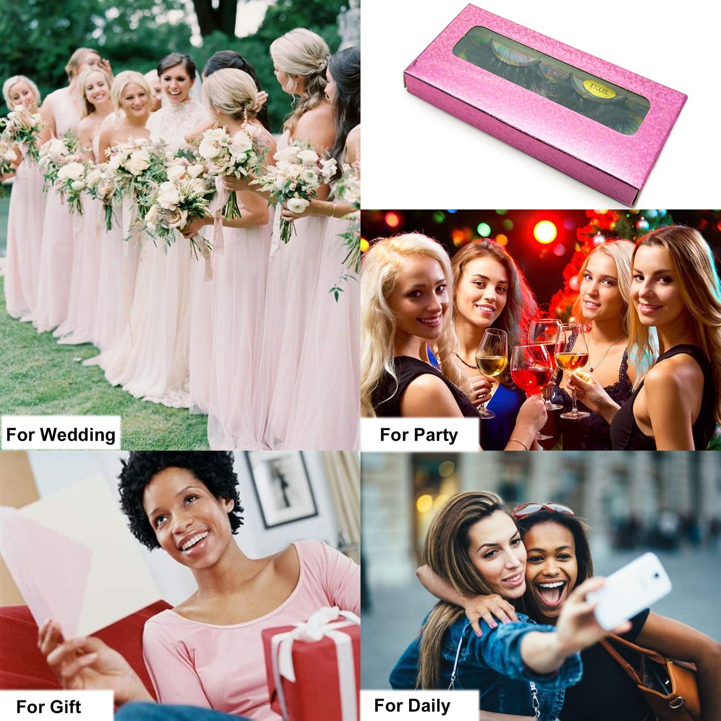 Fluffy Mink Lashes viEYEve False Eyelashes Natural Real Mink Lashes Fluffy Long 5D Dramatic Eyelashes for Women Full Lashes Durable Reusable Mink Eyelashes Messy Bomb1 pair