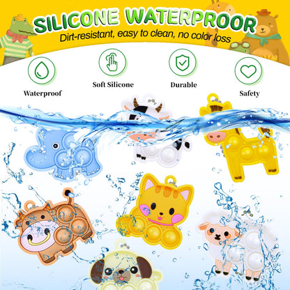 30pcs Party Favors for Kids Fidget Toys Bulk Mini Pop Keychain Stocking Stuffers Birthday Carnival Treasure Classroom Prizes Toddler Toys Fidget Pack Stress Relief Toys