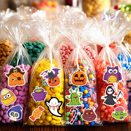 200PCS Halloween Stickers for Kids Teens Adults, Vinyl Waterproof Decorating Stickers for Halloween Water Bottle Games Treats Crafts Party Favors Supplies Gifts (No Duplicates)