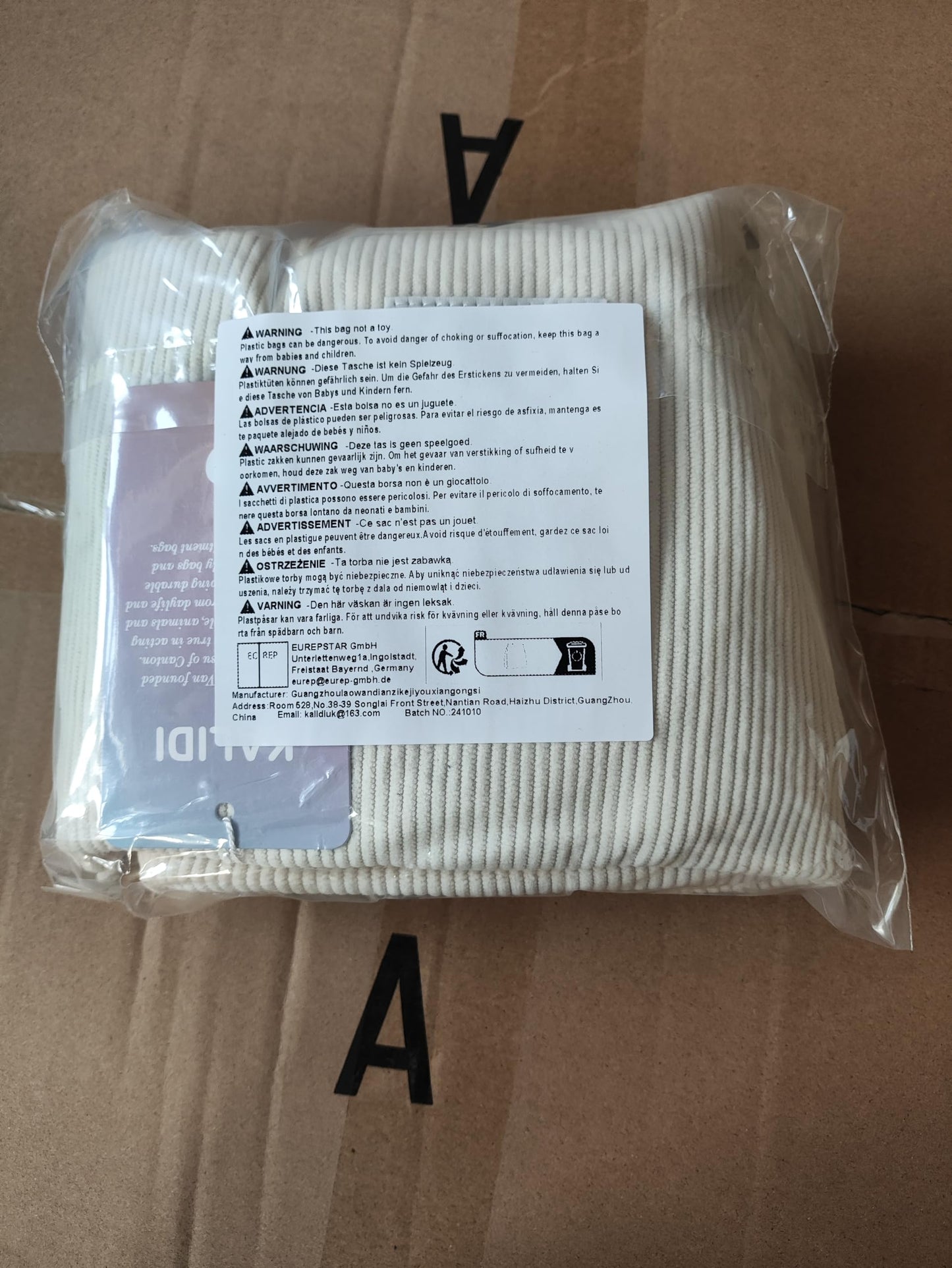 KALIDI Corduroy Tote Bag, Zipper Messenger Bag Shoulder Hobo Crossbody Bag Casual Work Colledge Shopping Women