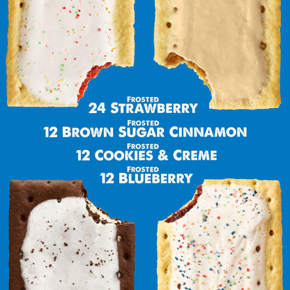Pop-Tarts Toaster Pastries, Breakfast Foods, Kids Snacks, Variety Pack (60 Pop-Tarts)