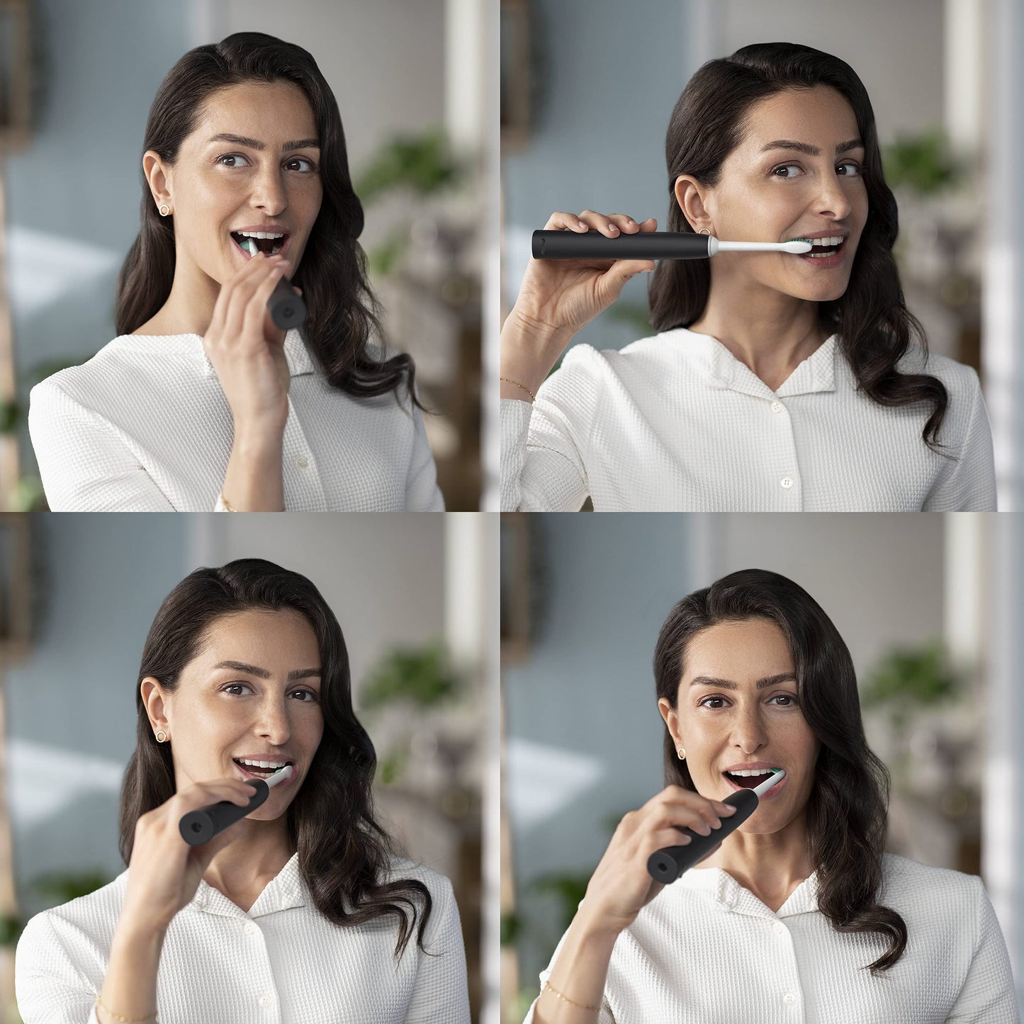 Philips Sonicare 3100 Series Sonic Electric Toothbrush (Dual Pack) with Pressure Sensor and BrushSync replacement reminder (Black and White) (Black and White)